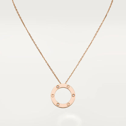 [⭐Veyra]LOVE NECKLACE 16MM 3 DIAMONDS