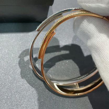 [⭐Veyra]Move Noa Rose Gold Pavé Diamond Bangle Bracelet