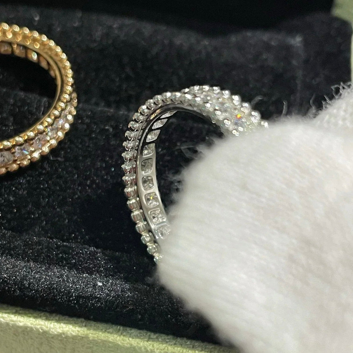 [⭐Veyra]PERLEE DIAMOND SILVER RING