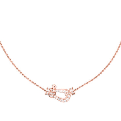 [⭐Veyra]FORCE 10 PINK GOLD DIAMOND NECKLACE