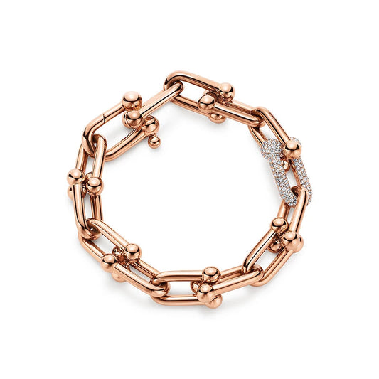 [⭐Veyra Jewels]HARDWEAR BRACELET PINK GOLD AND SILVER DIAMOND