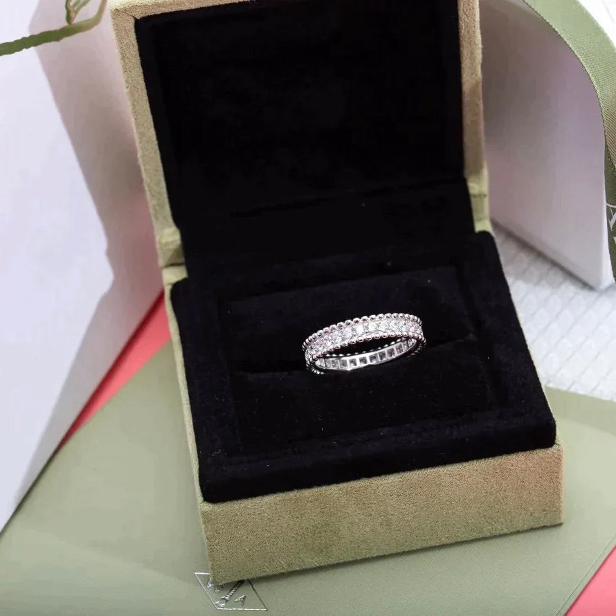 [⭐Veyra]PERLEE DIAMOND SILVER RING