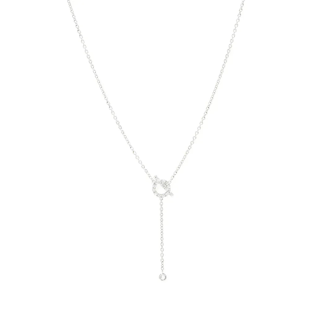 [⭐Veyra]FINESSE SILVER DIAMOND NECKLACE