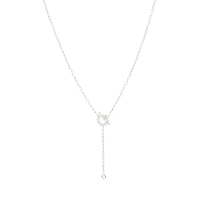 [⭐Veyra]FINESSE SILVER DIAMOND NECKLACE