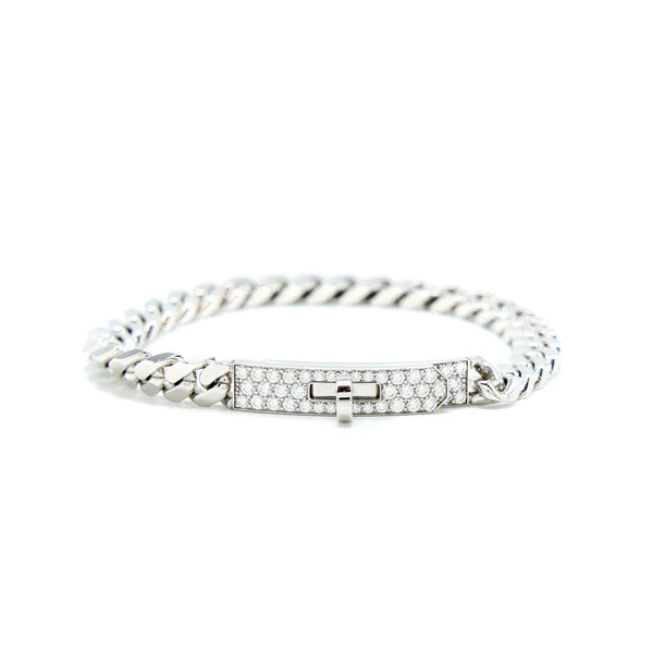 [⭐Veyra]KELLY CHAIN SILVER DIAMOND BRACELET