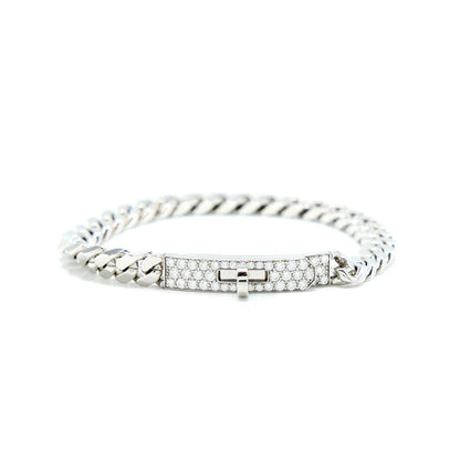 [⭐Veyra]KELLY CHAIN SILVER DIAMOND BRACELET