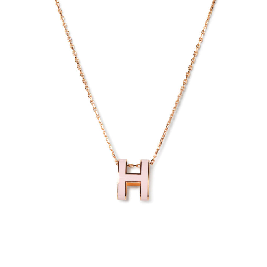 [⭐Veyra]POP H PEDANT PINK GOLD
