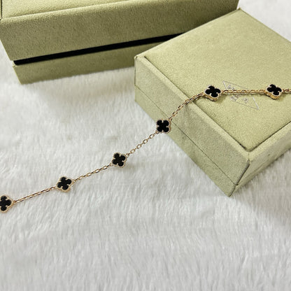 [⭐Veyra]CLOVER 6 MOTIF  ONYXS BRACELET