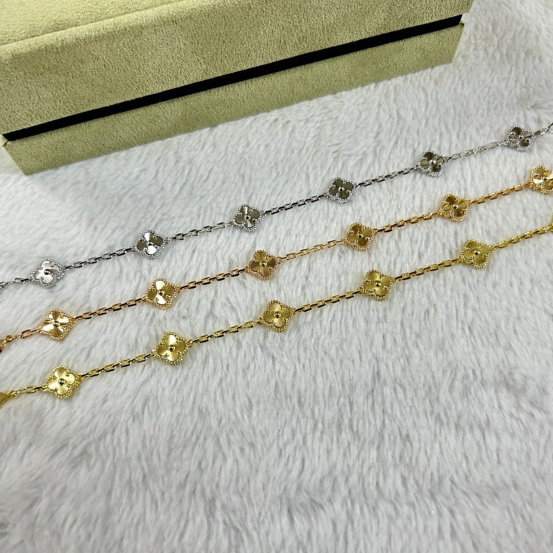 [⭐Veyra]CLOVER 6 MOTIF DIAMOND BRACELET