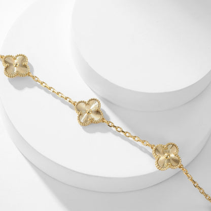 [⭐Veyra]CLOVER 10 MOTIFS LASER NECKLACE