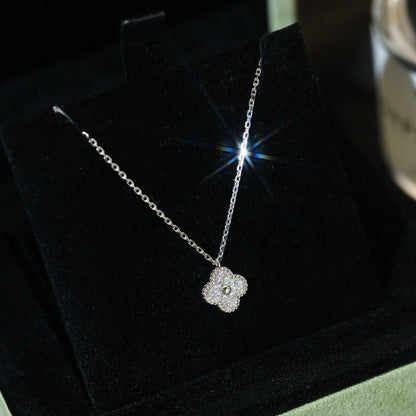 [⭐Veyra]CLOVER MINI 9.5MM PENDANT DIAMOND NECKLACE