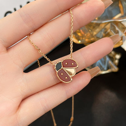 [⭐Veyra]Veyra  CARNELIANS LADYBUG NECKLACE