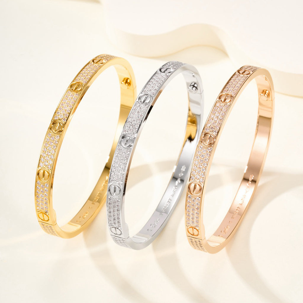 [⭐Veyra]LOVE BRACELET 4.8MM DIAMOND-PAVED