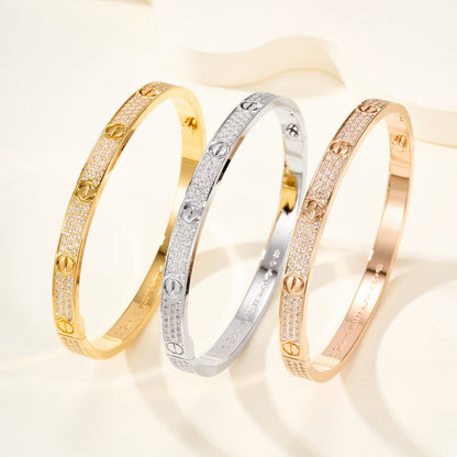 [⭐Veyra]LOVE BRACELET 4.8MM DIAMOND-PAVED