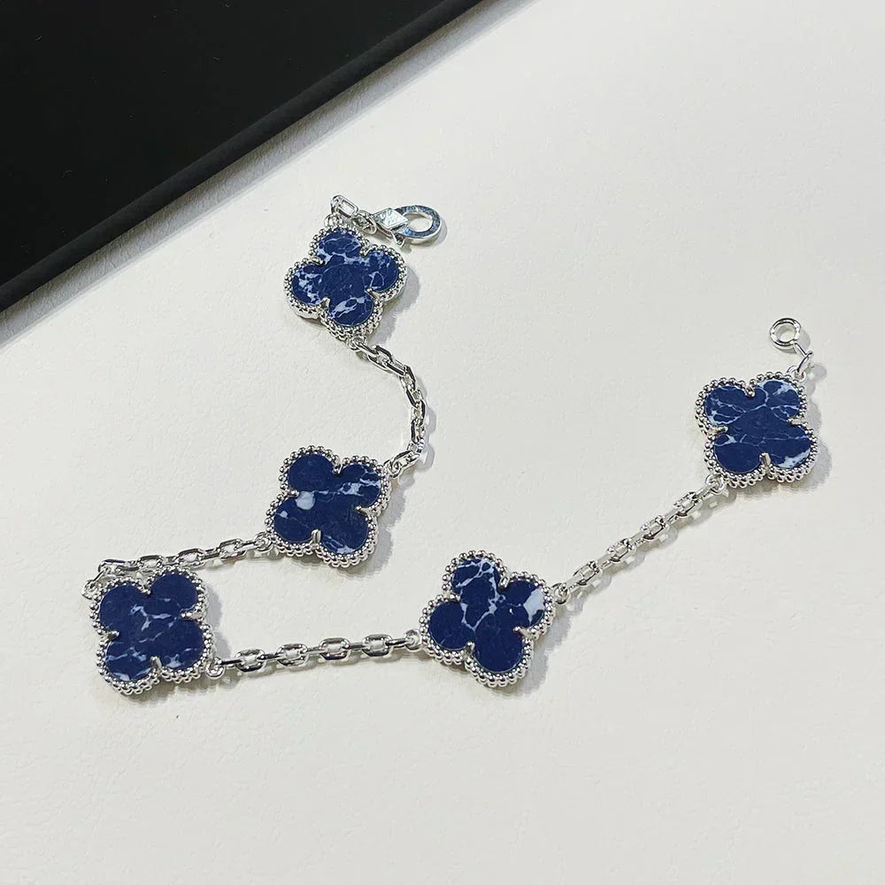 [⭐Veyra]CLOVER 5 MOTIF PIETERSITE BRACELET COLLECTION