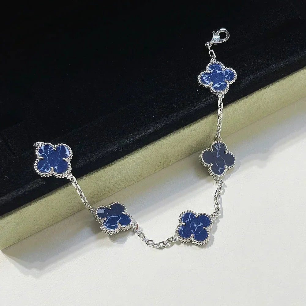 [⭐Veyra]CLOVER 5 MOTIF PIETERSITE BRACELET COLLECTION