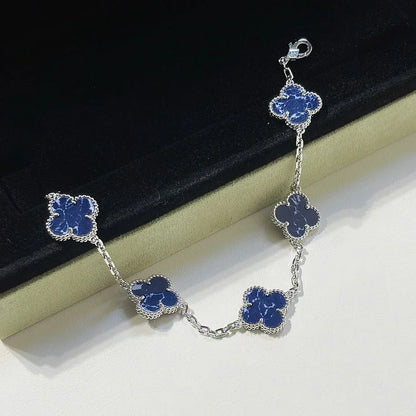 [⭐Veyra]CLOVER 5 MOTIF PIETERSITE BRACELET COLLECTION