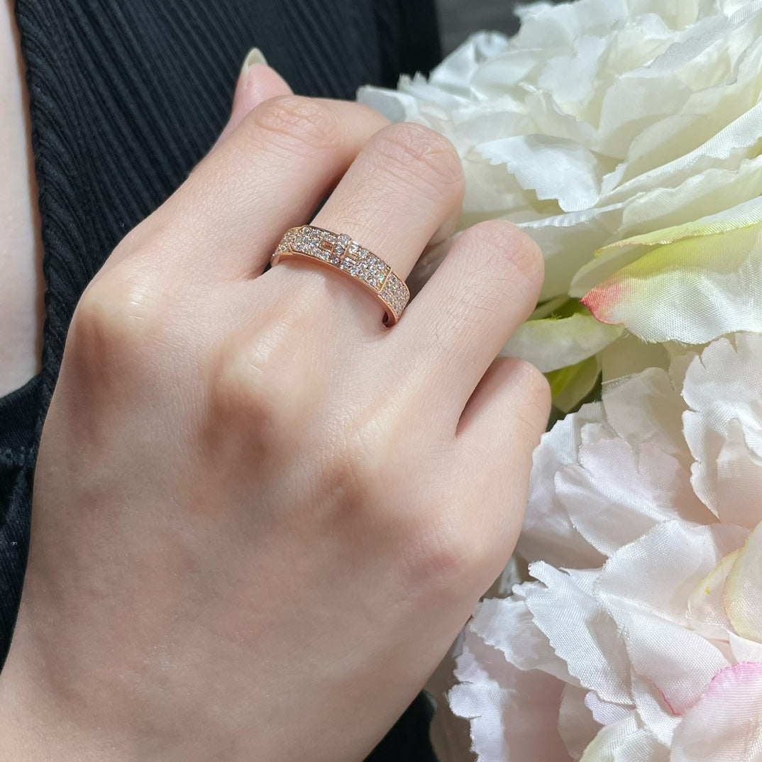 [⭐Veyra]KELLY PINK GOLD DIAMOND RING