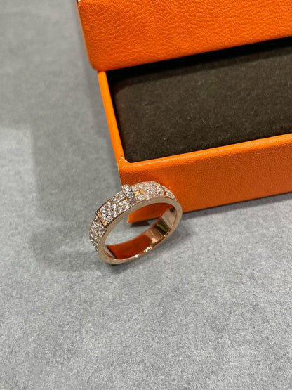[⭐Veyra]KELLY PINK GOLD DIAMOND RING