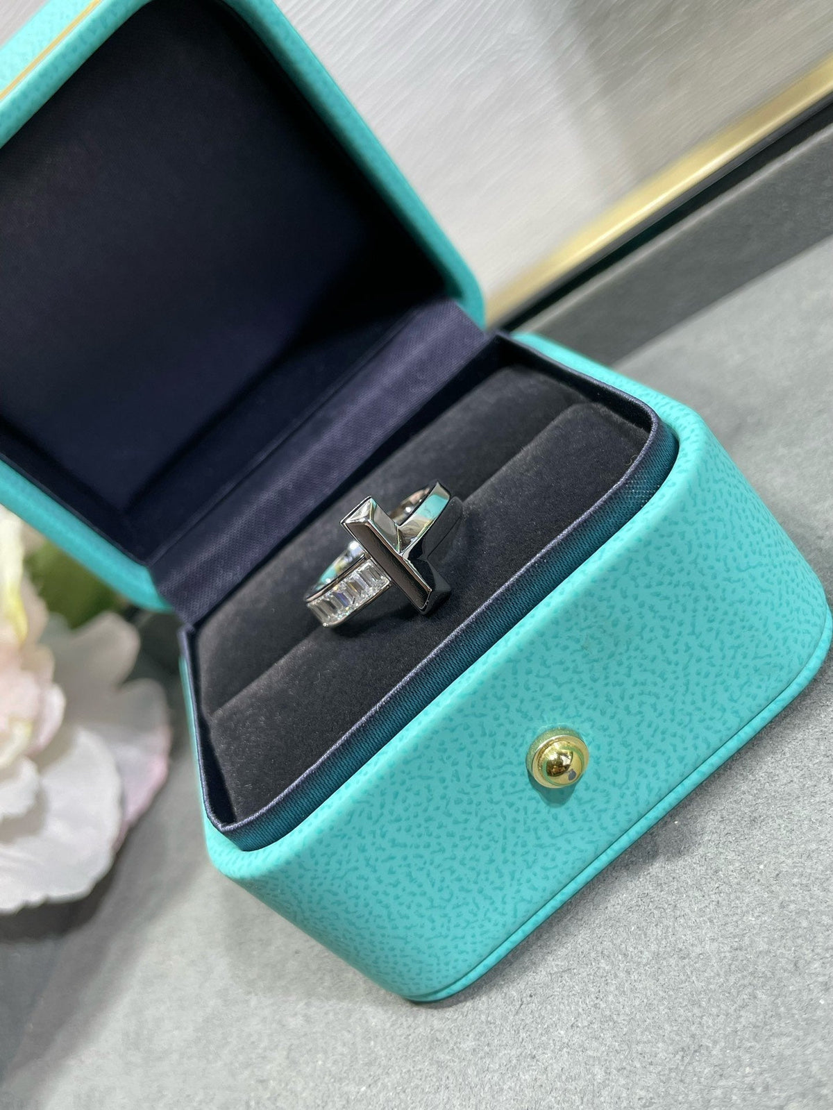 [⭐Veyra Jewels]T1 WIDE 4.5MM DIAMOND RING