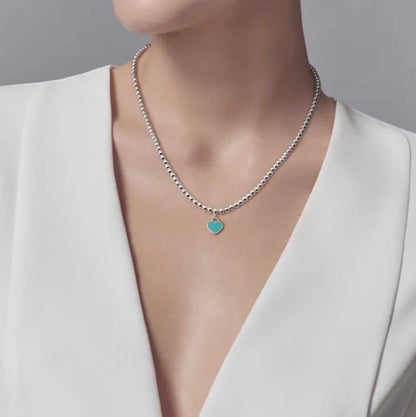 [⭐Veyra Jewels]RETURN TO TIF SILVER BEAD NECKLACE