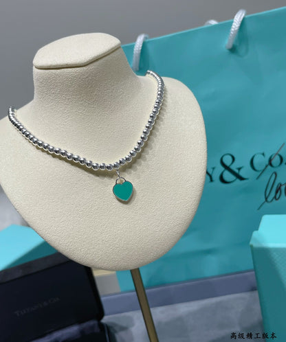 [⭐Veyra Jewels]RETURN TO TIF SILVER BEAD NECKLACE