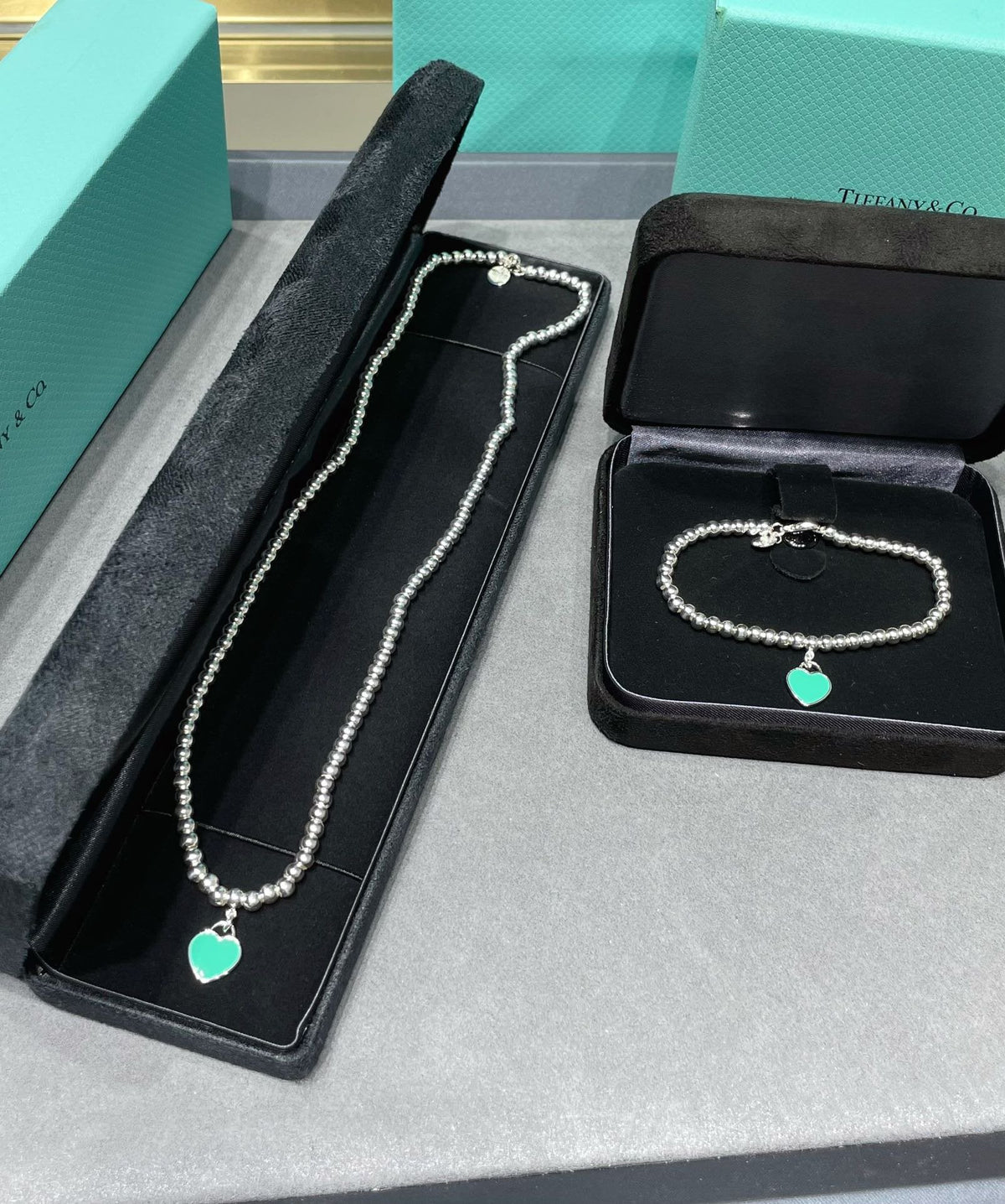 [⭐Veyra Jewels]RETURN TO TIF SILVER BEAD NECKLACE