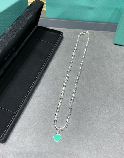 [⭐Veyra Jewels]RETURN TO TIF SILVER BEAD NECKLACE