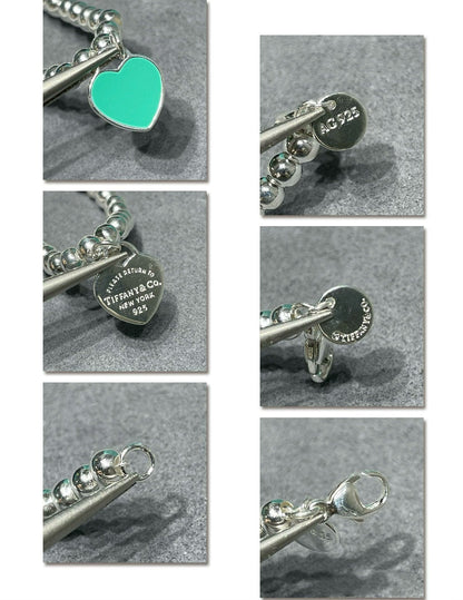 [⭐Veyra Jewels]RETURN TO TIF SILVER BEAD NECKLACE