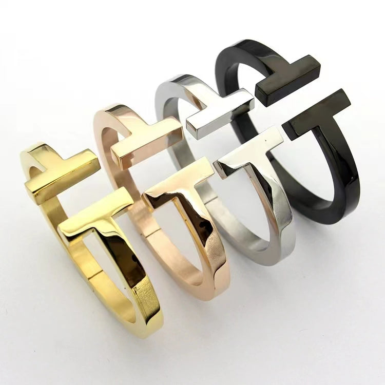 [⭐Veyra Jewels]T SQUARE OPEN BRACELET