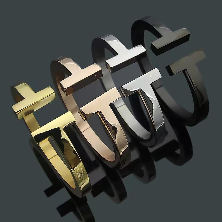 [⭐Veyra Jewels]T SQUARE OPEN BRACELET
