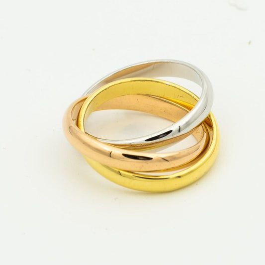 [⭐Veyra Jewelry]TRINITY RING GOLD PINK GOLD SILVER