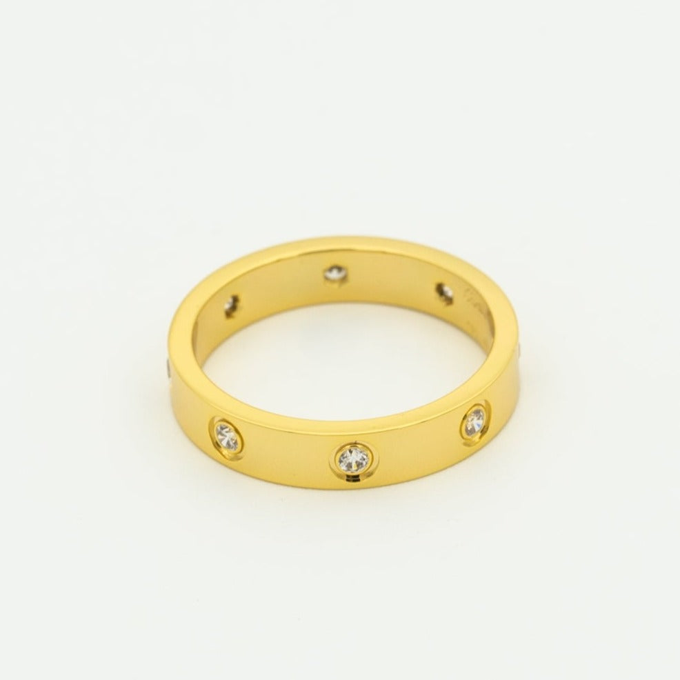 [⭐Veyra]LOVE RING 3.6MM 8 DIAMONDS