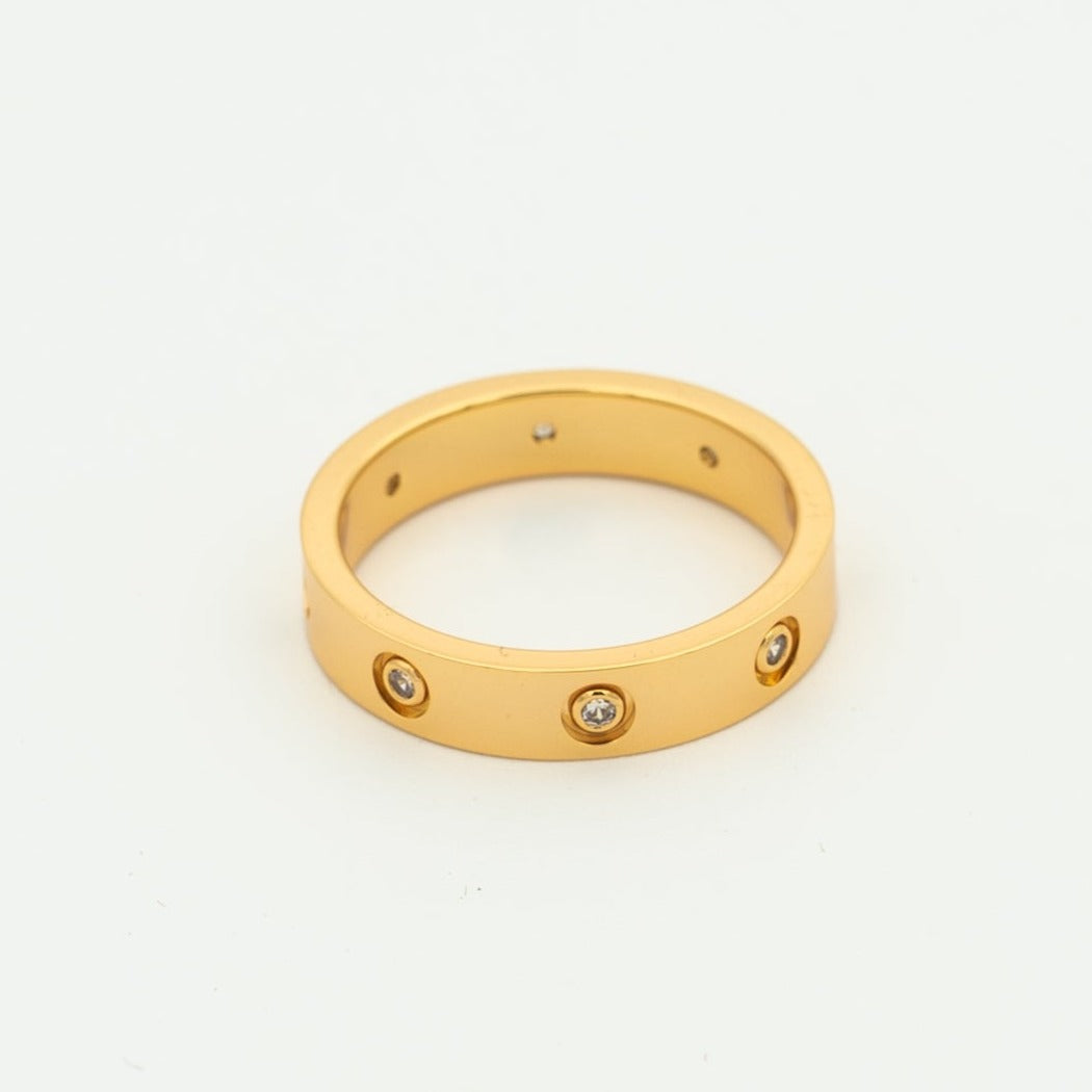[⭐Veyra]LOVE RING 3.6MM 8 DIAMONDS