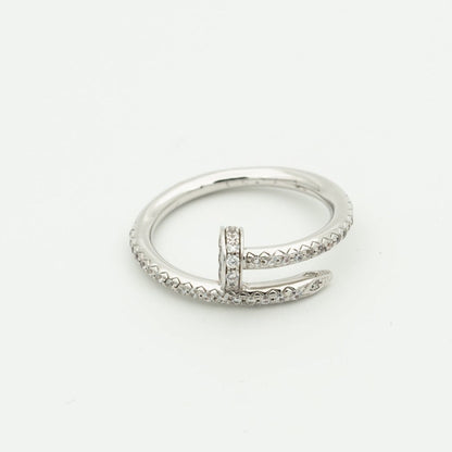 [⭐Veyra]JUSTE RING 1.8MM SILVER DIAMONDS