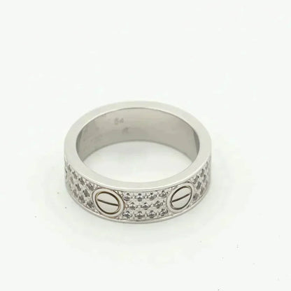[⭐Veyra]LOVE RING 5.5MM DIAMONDS PAVED