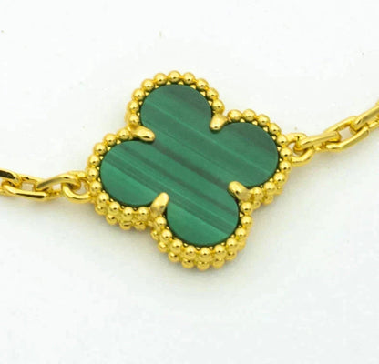 [⭐Veyra] CLOVER 5 MOTIF MALACHITE BRACELET COLLECTION