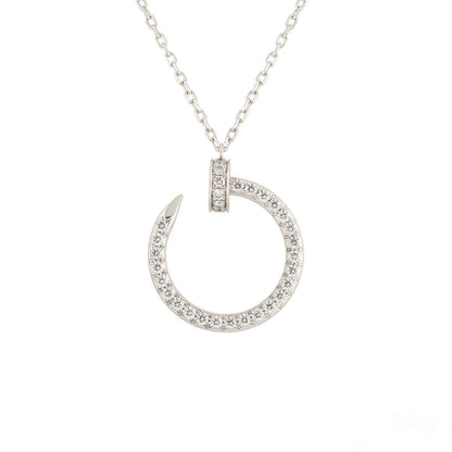 [⭐Veyra]JUSTE NECKLACE SILVER DIAMONDS