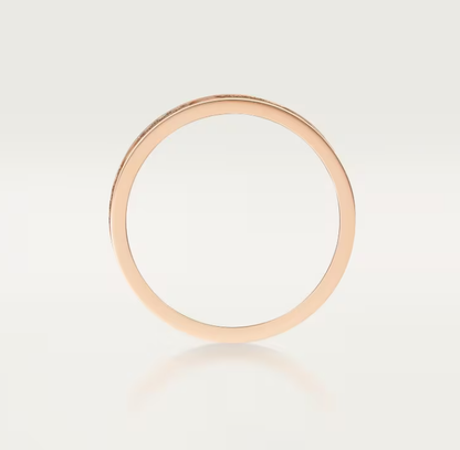 [⭐Veyra]LOVE RING 4mm-wide full-diamond ring Rose Gold