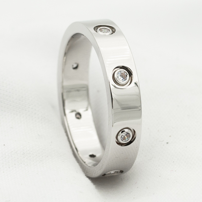[⭐Veyra]LOVE RING 3.6MM 8 DIAMONDS
