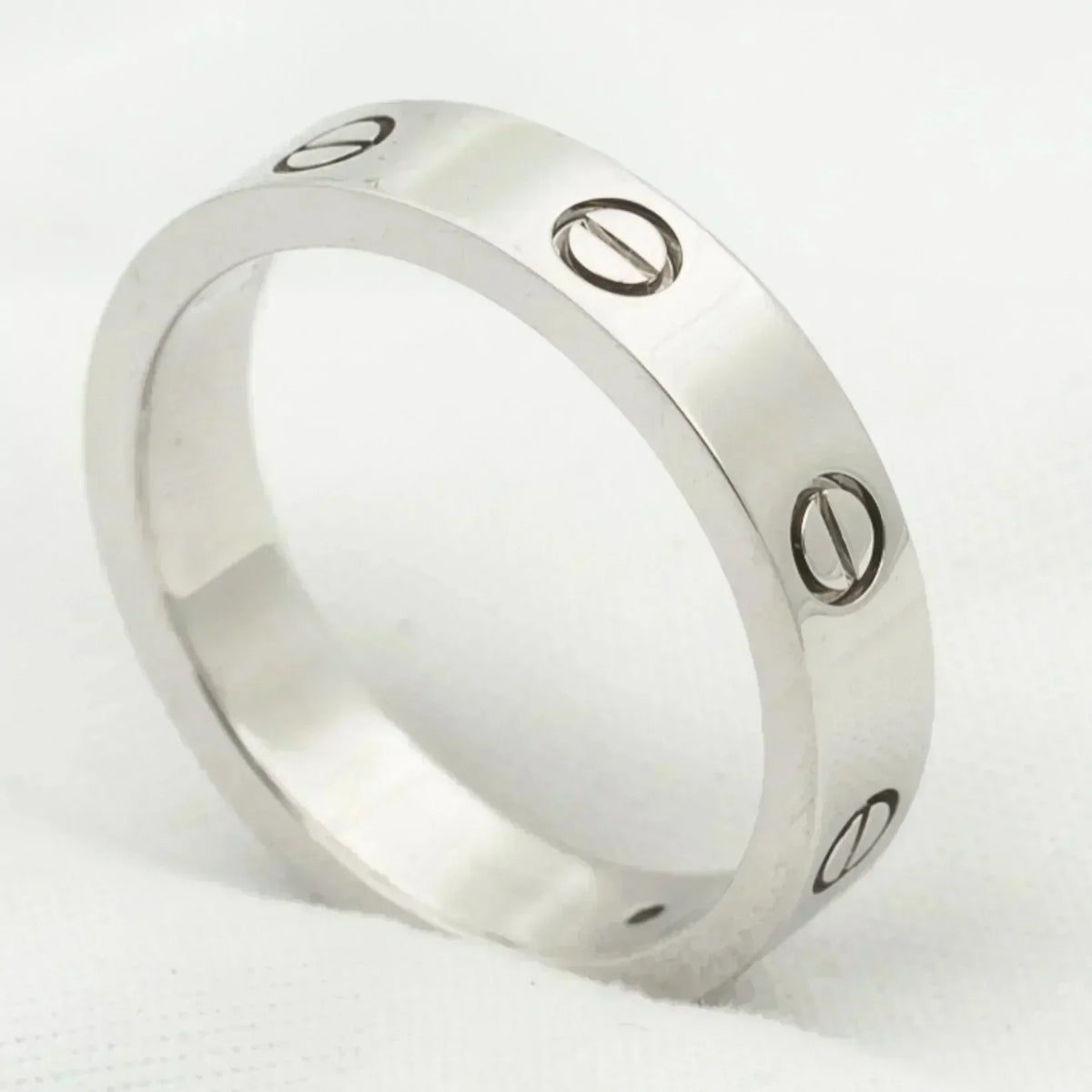 [⭐Veyra]LOVE RING 4MM 1 DIAMOND SILVER
