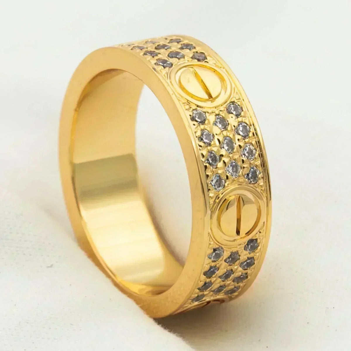 [⭐Veyra]LOVE RING 5.5MM DIAMONDS PAVED