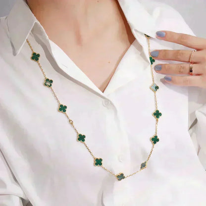 [⭐Veyra]CLOVER 20 MOTIFS MALACHITE GOLD