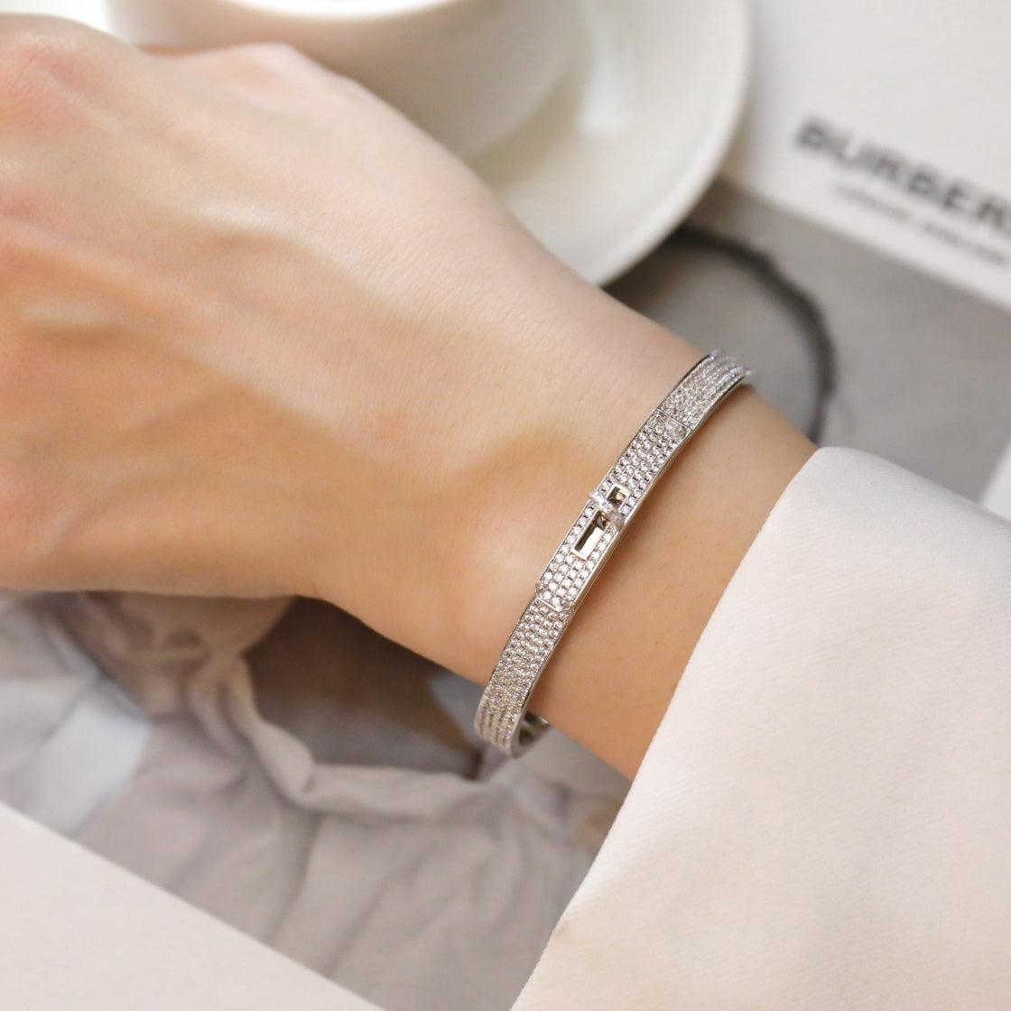 [⭐Veyra]KELLY BRACELET DIAMOND PAVED