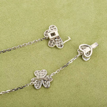 [⭐Veyra]FRIVOLE SILVER 9 FLOWERS NECKLACE