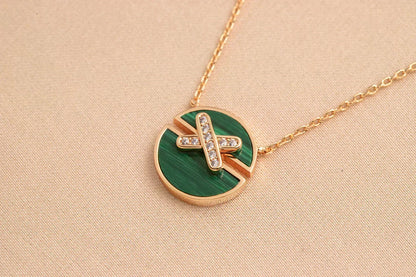 [⭐Veyra]JEUX DE ROSE GOLD DIAMOND NECKLACE