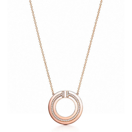 [⭐Veyra Jewels]DIAMOND AND MOTHER OF PEARL CIRCLE PENDANT