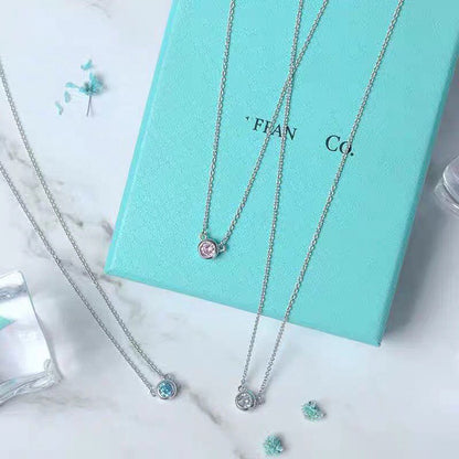 [⭐Veyra Jewels]ELSA PERETTI SERIES SINGLE DIAMOND SIMPLE NECKLACE