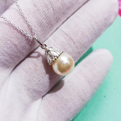 [⭐Veyra Jewels]PEARL PENDANT GATSBY ZIEGFELD PEARL SILVER NECKLACE