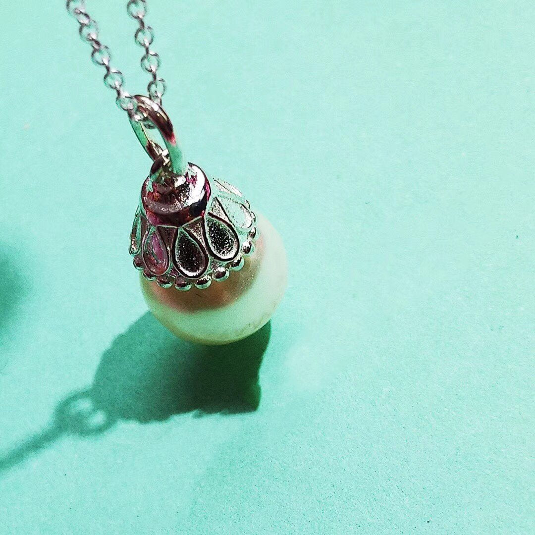 [⭐Veyra Jewels]PEARL PENDANT GATSBY ZIEGFELD PEARL SILVER NECKLACE